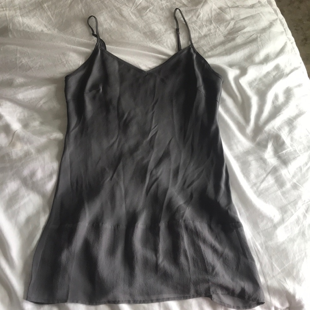 Gold Hawk sheer edge silk tunic